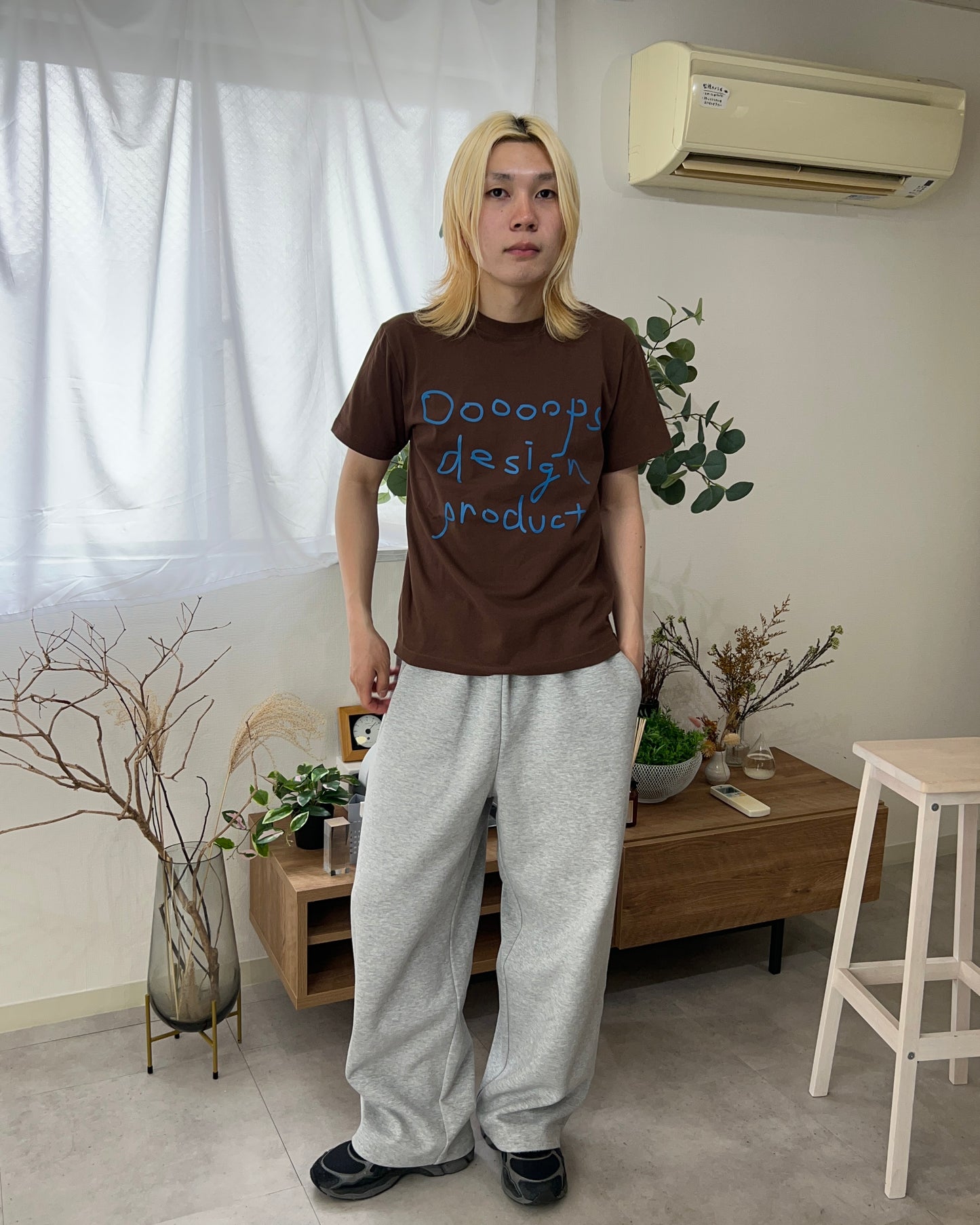 Brown)Ooooops handwritten tee