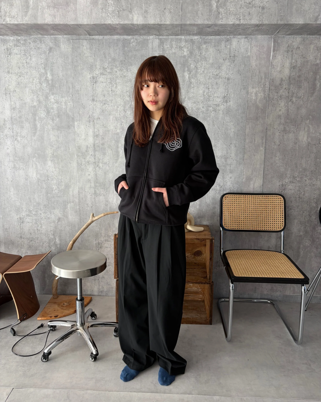 Black)Guruguru zip foodie