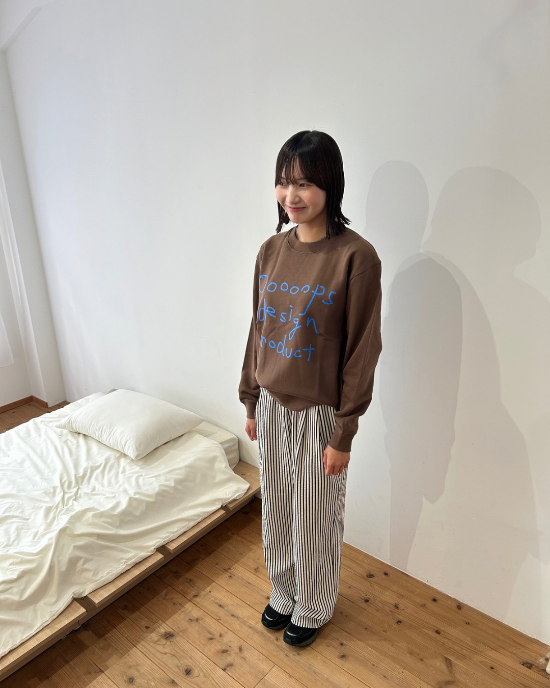 Brown)Ooooops handwritten sweat