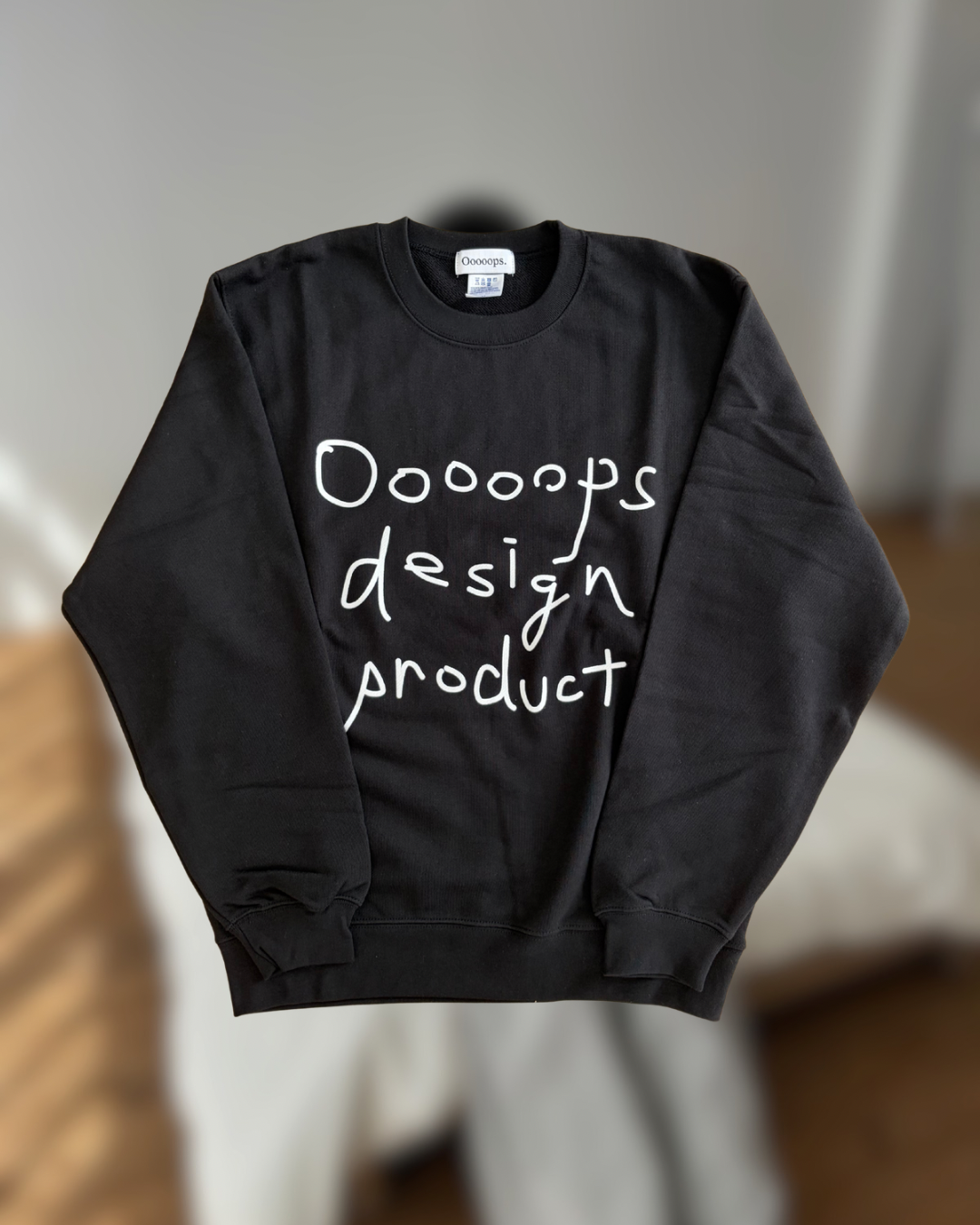 Black)Ooooops handwritten sweat
