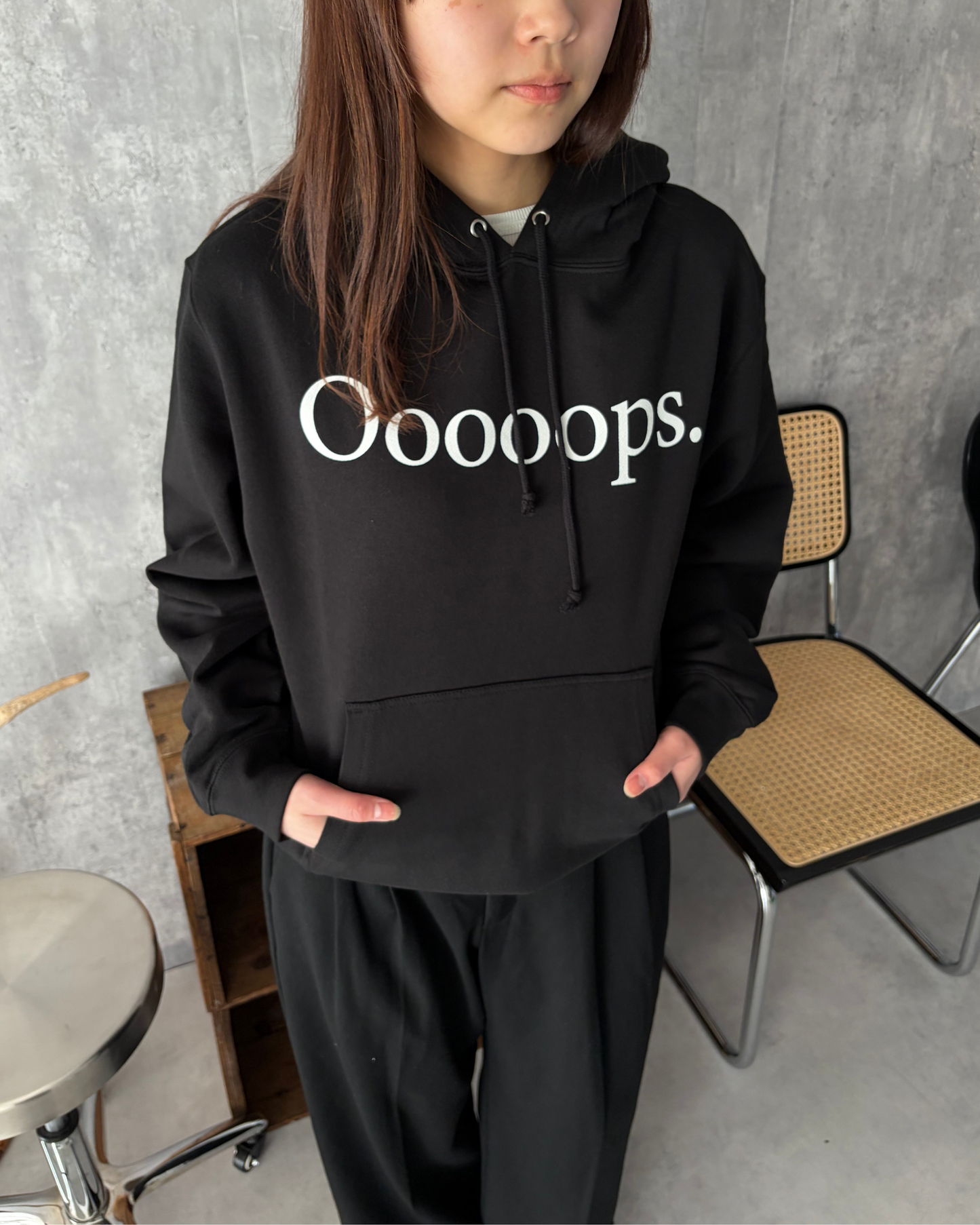 Black)Ooooops print foodie
