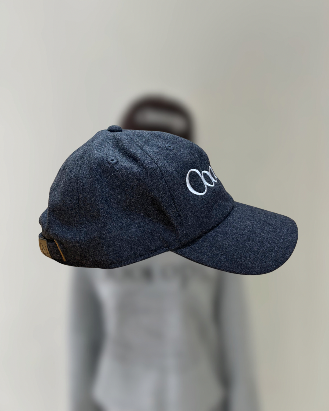 Charcoal)Ooooops logo cap