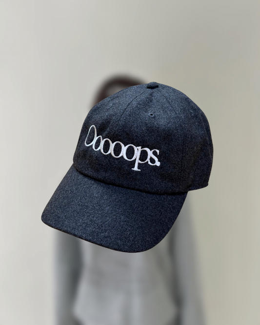 Charcoal)Ooooops logo cap