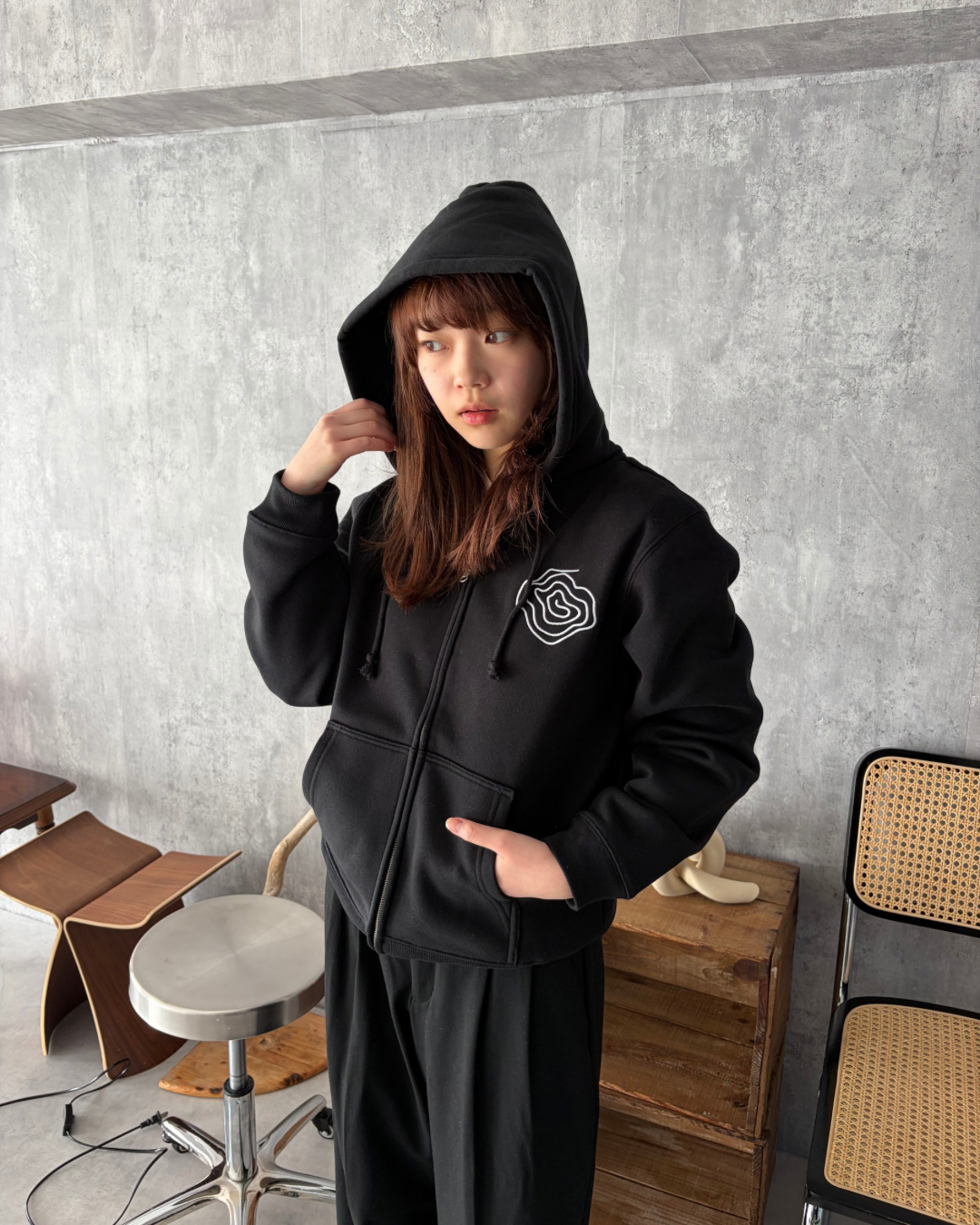Black)Guruguru zip foodie