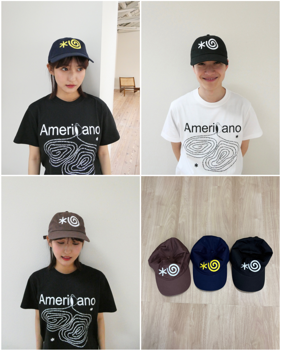 Brown)Guruguru logo cap