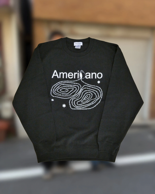 Black)Americano spilling sweat