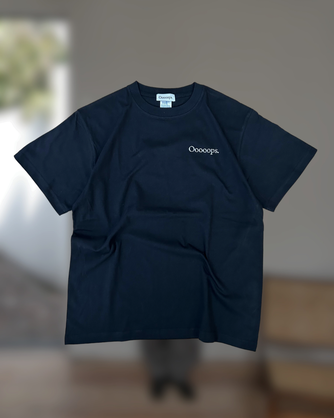 Black)Ooooops logo tee