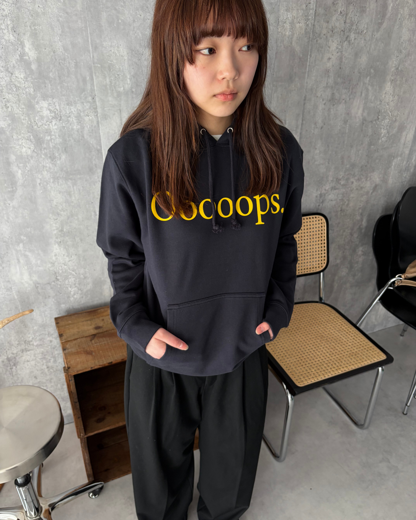 Navy)Ooooops print foodie