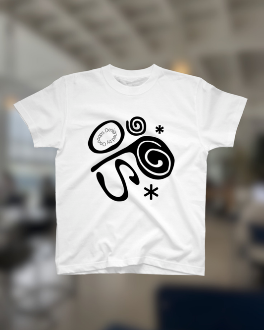 White)Ooooops lettering tee