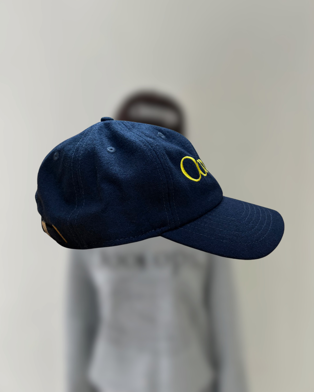 Navy)Ooooops logo cap