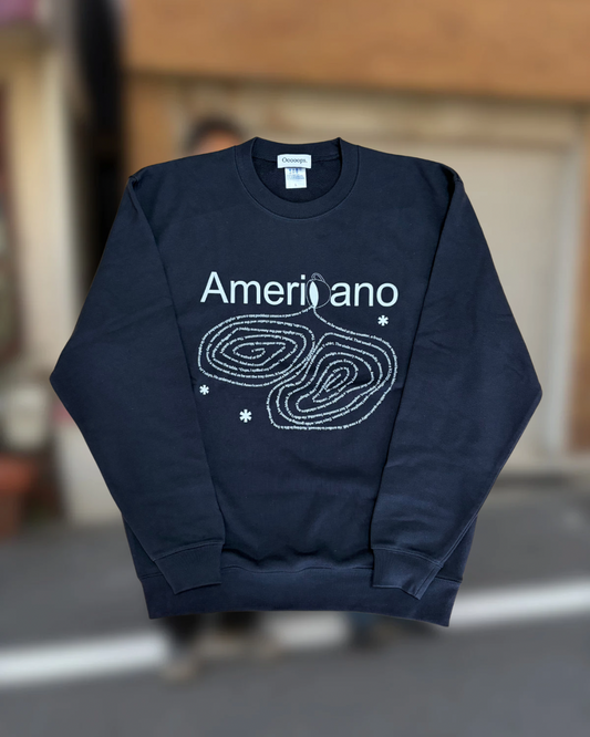 Navy)Americano spilling sweat